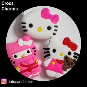 Shoe Charms "Sanrio Hello Kitty Ninja" Charms Set of 3